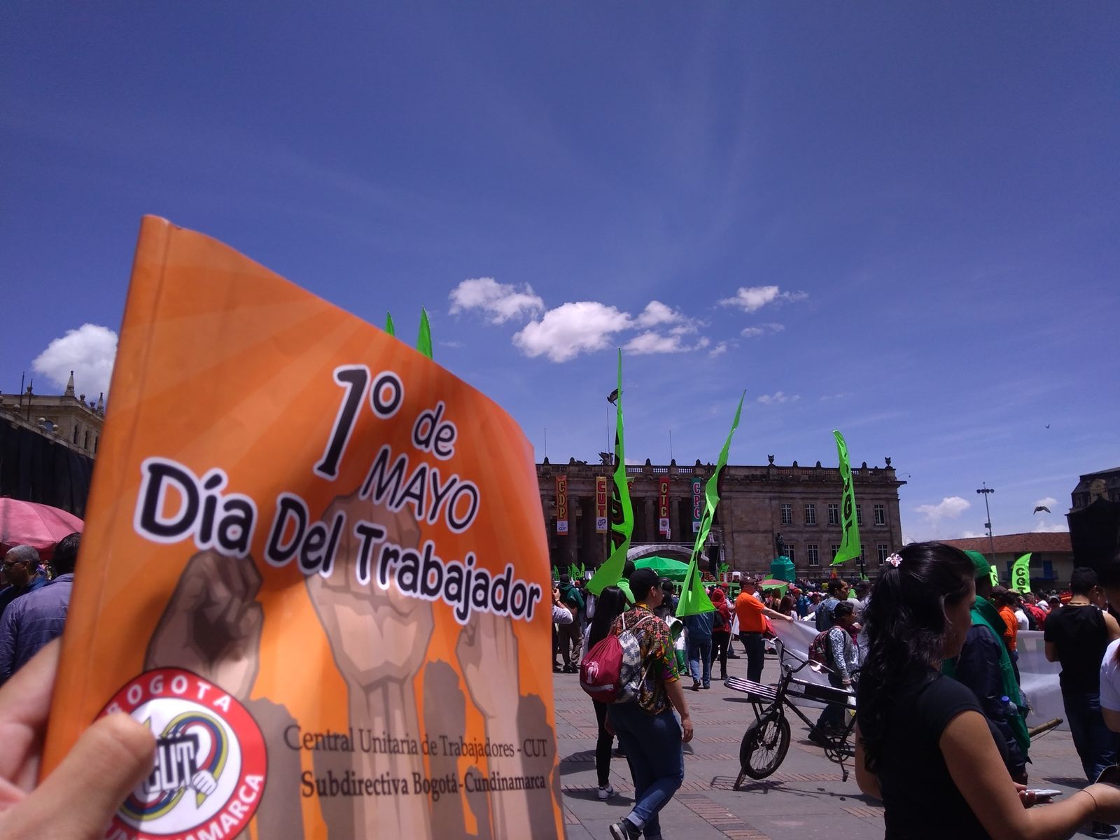 Plaza y movilización, día del trabajador