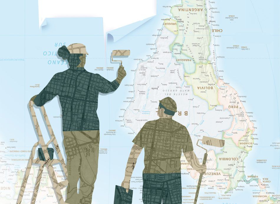 Obreros pintando el mundo multipolar