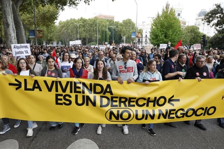 Foto: Manifestación en defensa de la vivienda en España, Huffpost